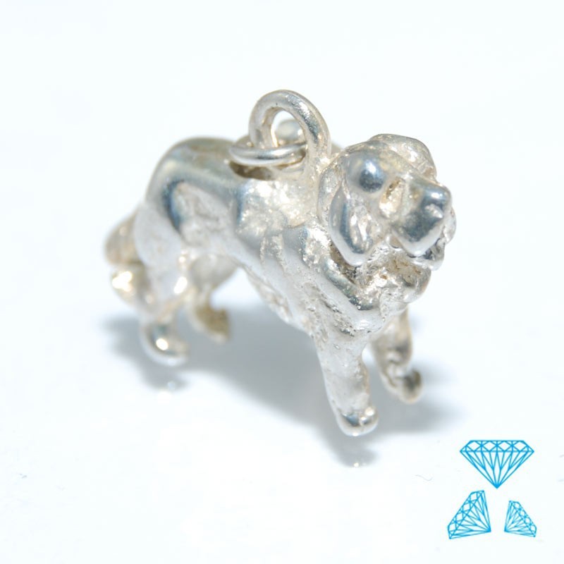 Ciondolo cane in argento 925 codice 0205
