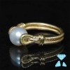 Anello oro giallo 750 (18kt) con perla 8mm