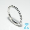 Fede oro bianco 750 (18kt) modello treccia codice 0267