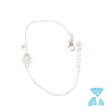 Bracciale Bambola oro bianco 750 con brillanti