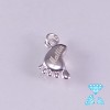 Piedino in argento 925 con incisione personalizzata