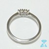 Trilogi in oro bianco 750-18kt con brillanti ct 0.15