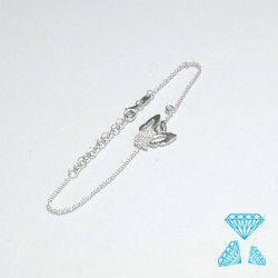 Bracciale  Angelo in oro bianco 750-18kt con brillanti