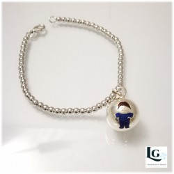 Small Ball bracciale con Bambino smaltato