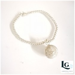 Bracciale Small Ball con pallina effetto diamantato e profumata