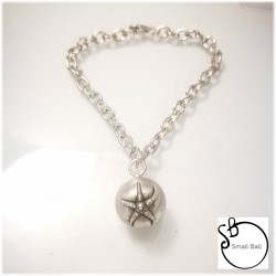 small Ball Bracciale con stella marina rilievo