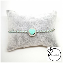 Bracciale Small Ball con cuore Smaltato