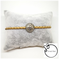 Bracciale Small Ball con Stella Marina in Rilievo